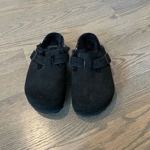 BRAND NEW!!! Birkenstock Boston Shearling Clog Black Size 7